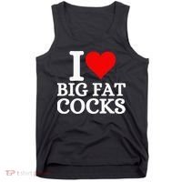 I Love Big Fat Cocks Funny Tank Top thumb 0