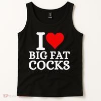 I Love Big Fat Cocks Funny Tank Top thumb 2