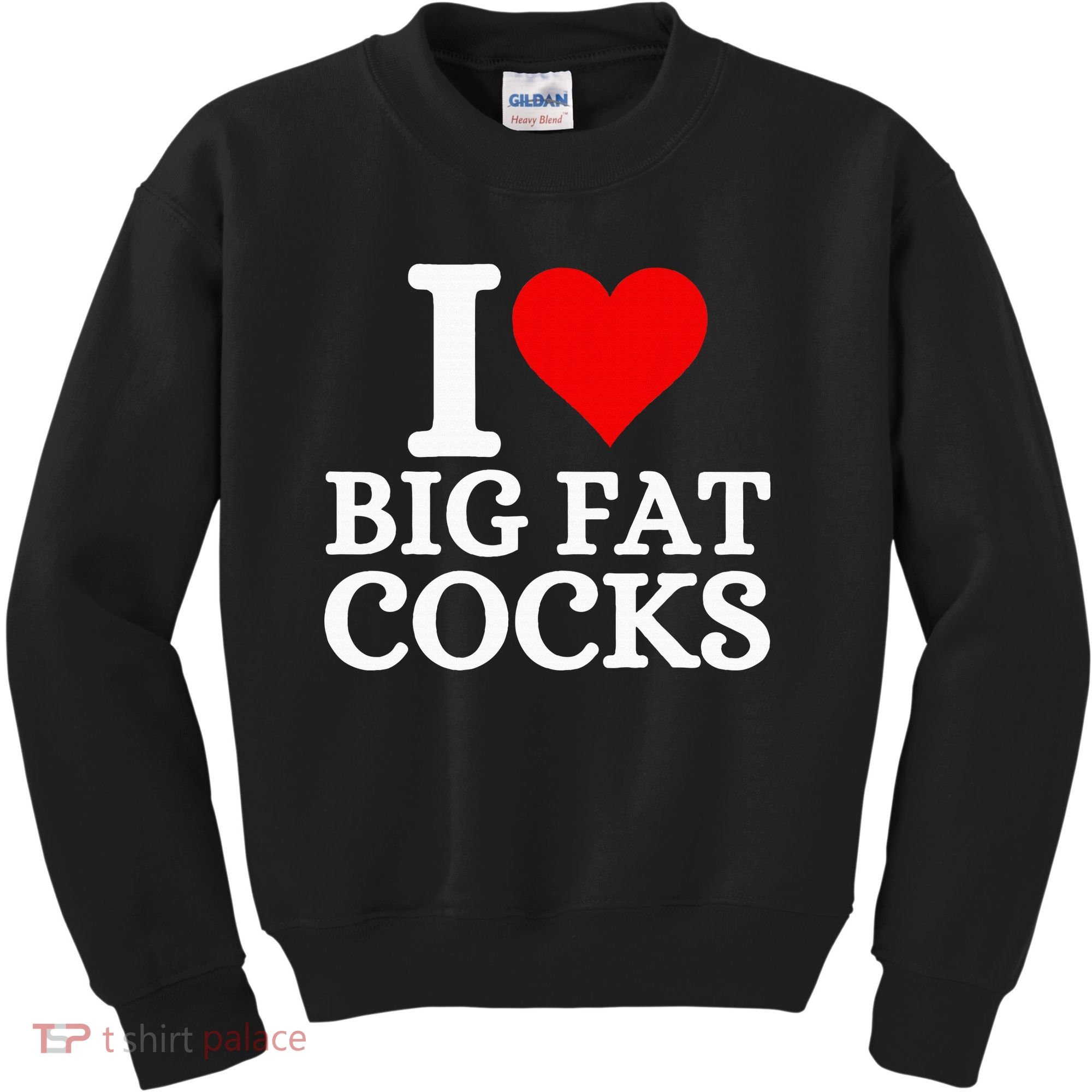 I Love Big Fat Cocks Funny Kids Sweatshirt