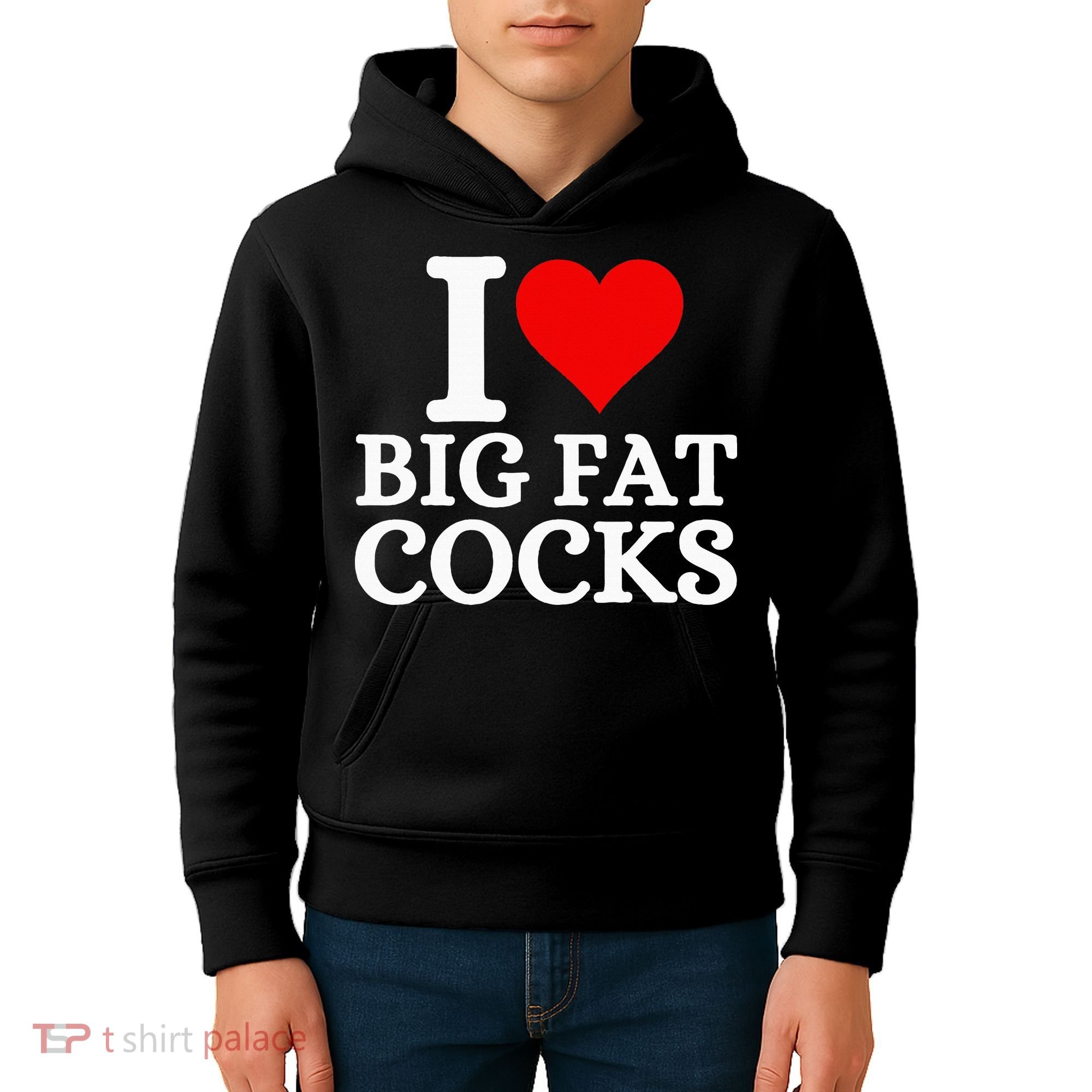 I Love Big Fat Cocks Funny Kids Hoodie