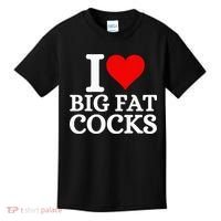 I Love Big Fat Cocks Funny Kids T-Shirt thumb 0