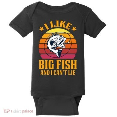 I Like Big Fish And I Cannot Lie Baby Bodysuit