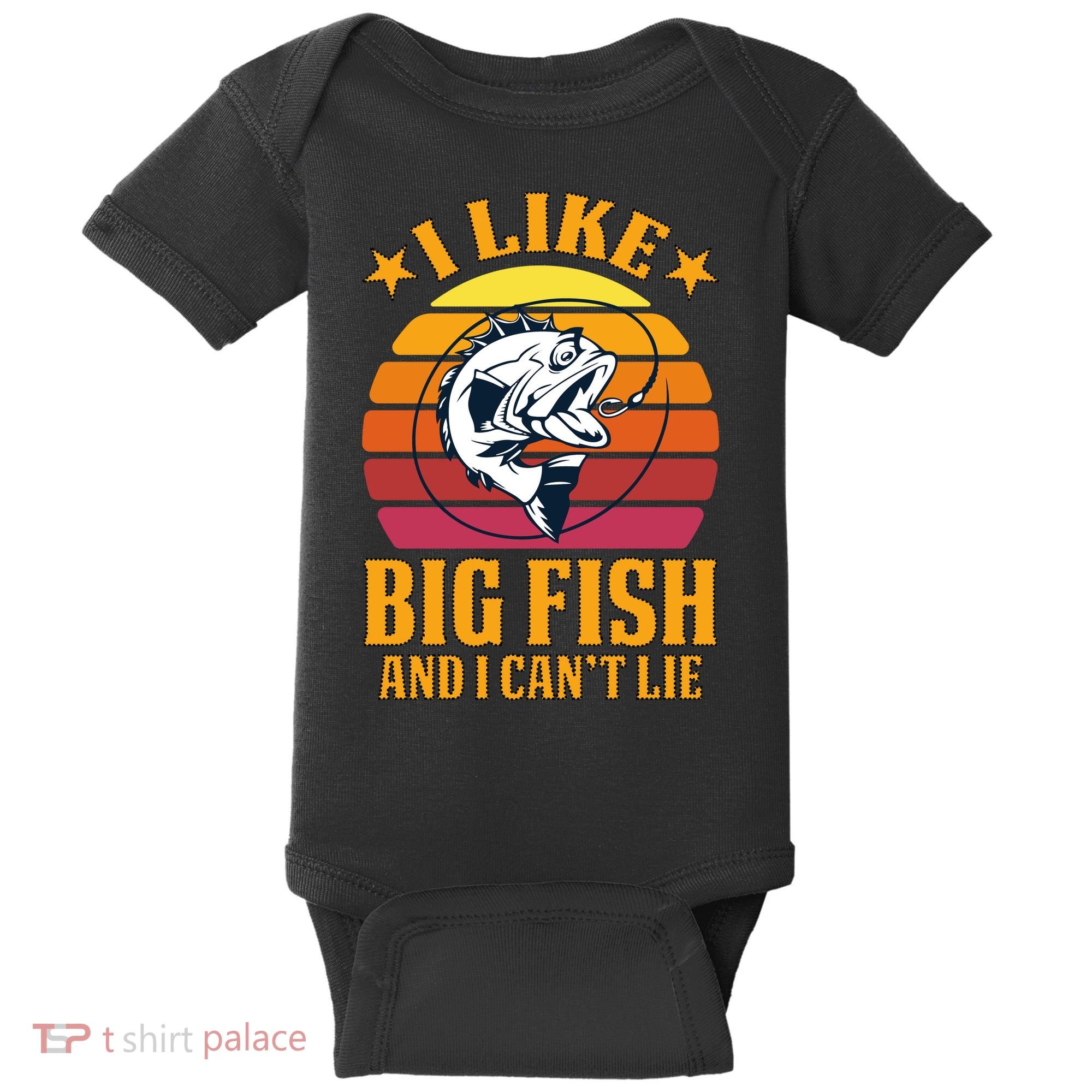 I Like Big Fish And I Cannot Lie Baby Bodysuit
