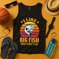 I Like Big Fish And I Cannot Lie Tank Top thumb 4