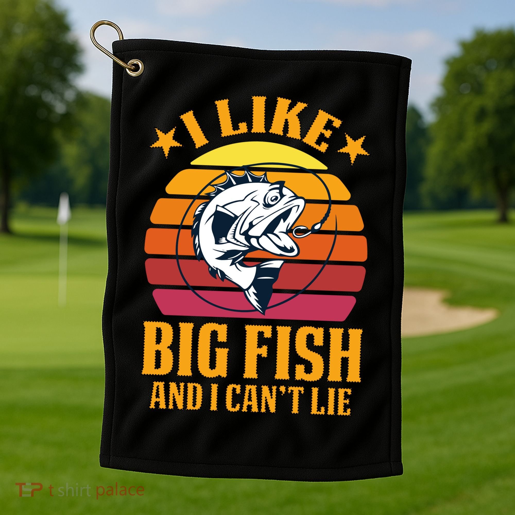 I Like Big Fish And I Cannot Lie Golf Towel