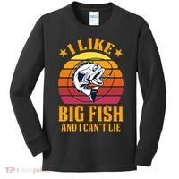 I Like Big Fish And I Cannot Lie Kids Long Sleeve Shirt thumb 0