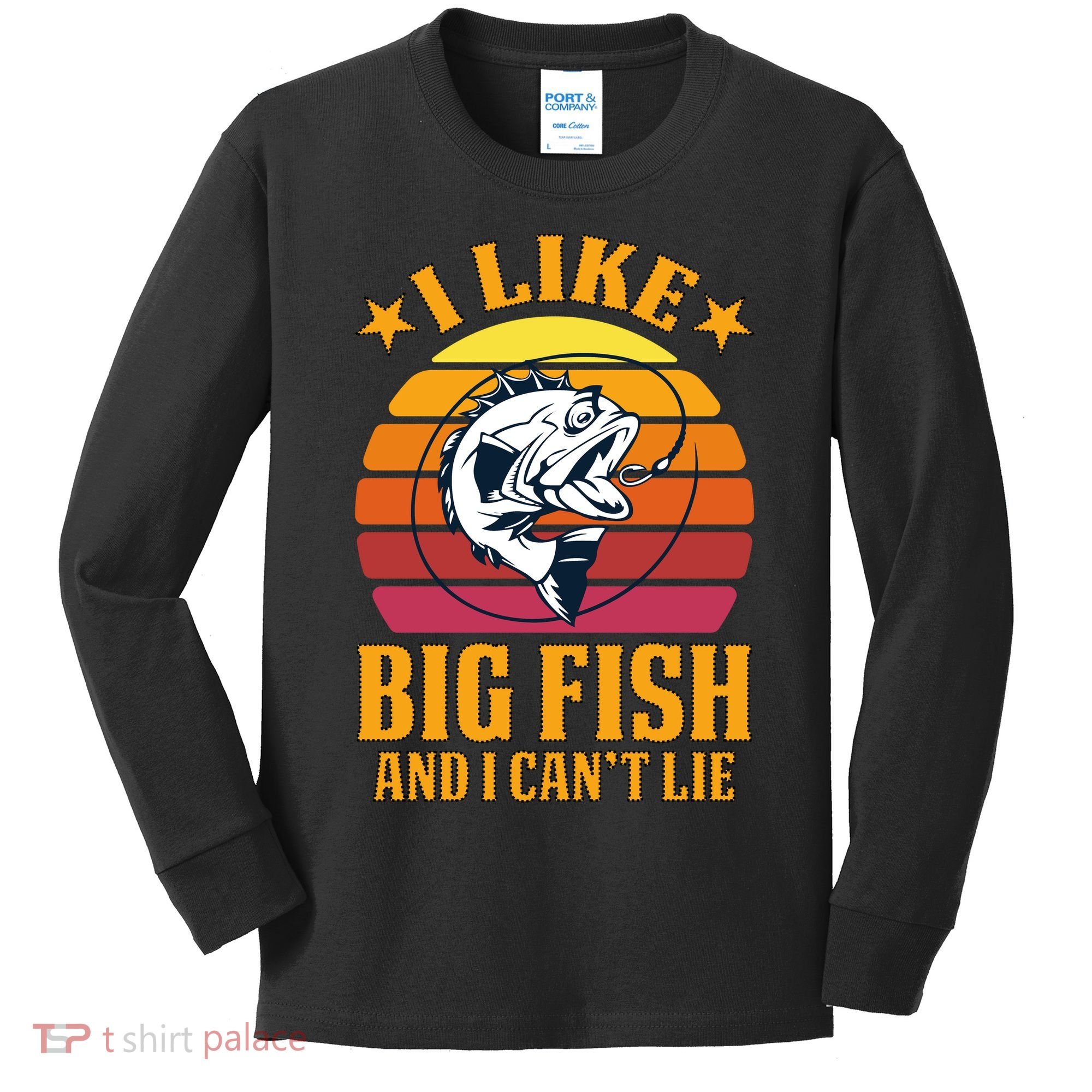 I Like Big Fish And I Cannot Lie Kids Long Sleeve Shirt