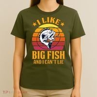 I Like Big Fish And I Cannot Lie T-Shirt thumb 4