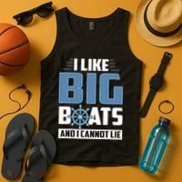 I Like Big Boats And I Cannot Lie Tank Top thumb 4