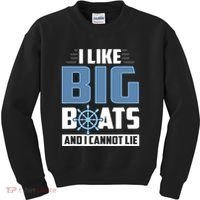 I Like Big Boats And I Cannot Lie Kids Sweatshirt thumb 0