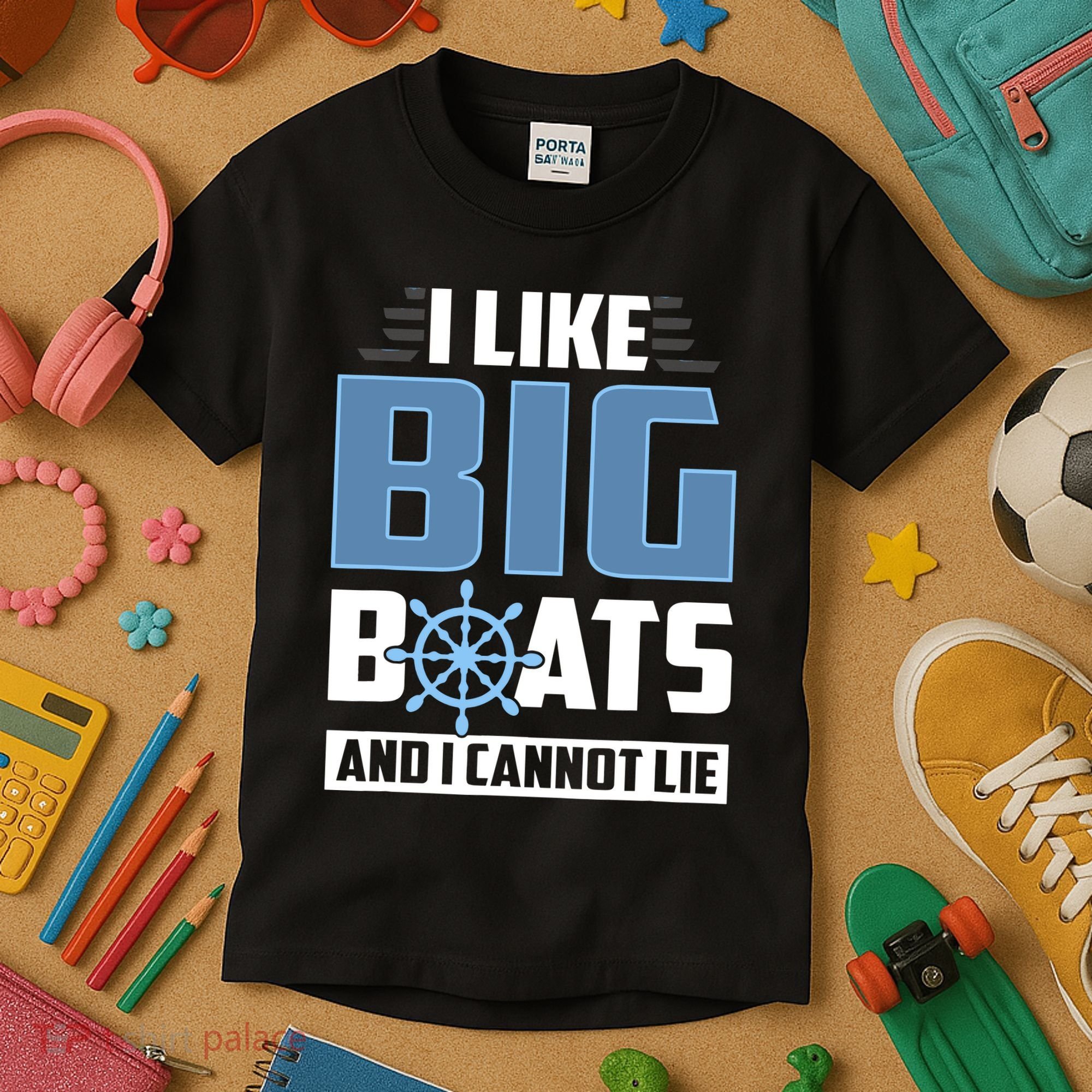 I Like Big Boats And I Cannot Lie Kids T-Shirt