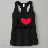 I Love Bahamas Funny Red Heart Love Bahamas Women's Tank Top thumb 3