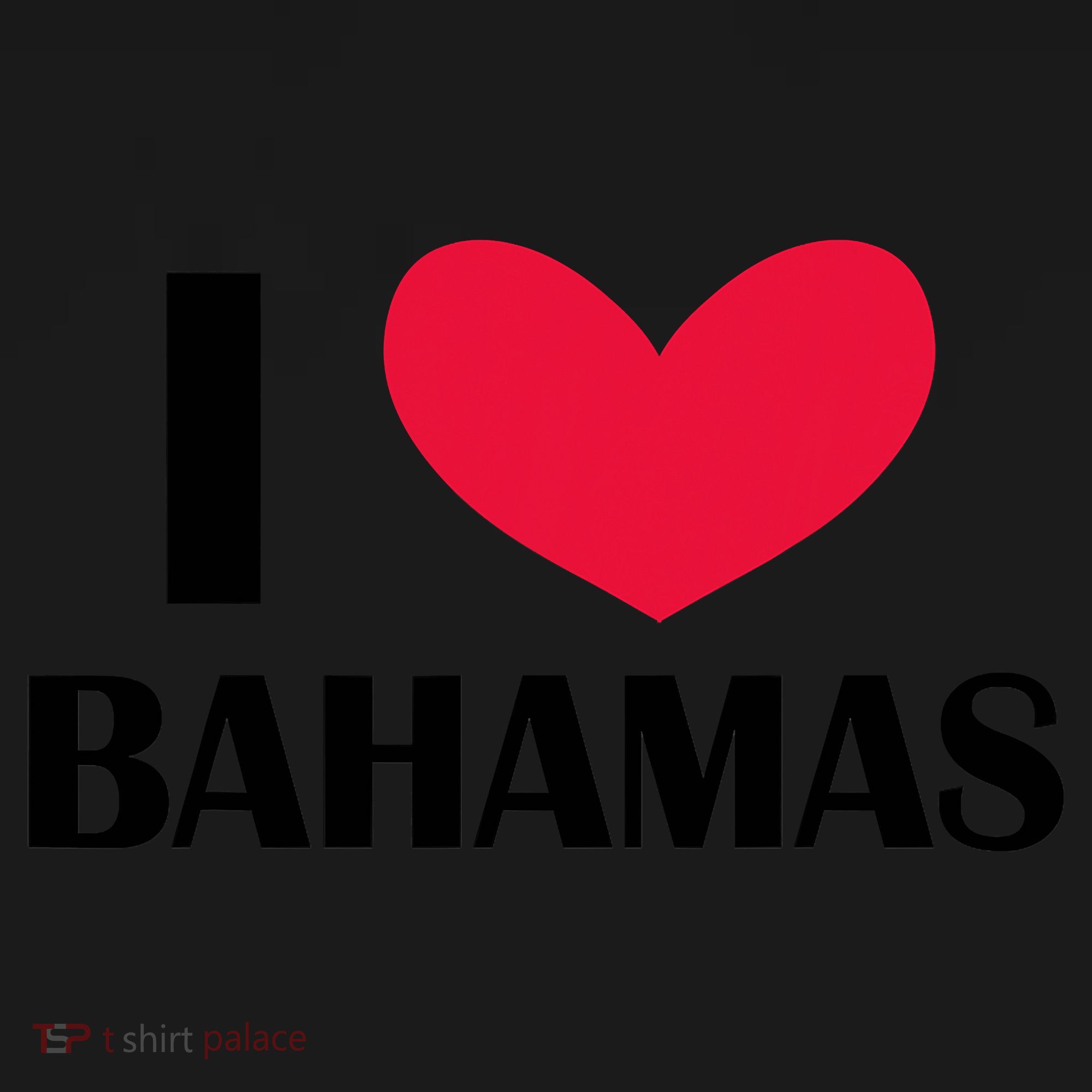 I Love Bahamas Funny Red Heart Love Bahamas Women's Tank Top