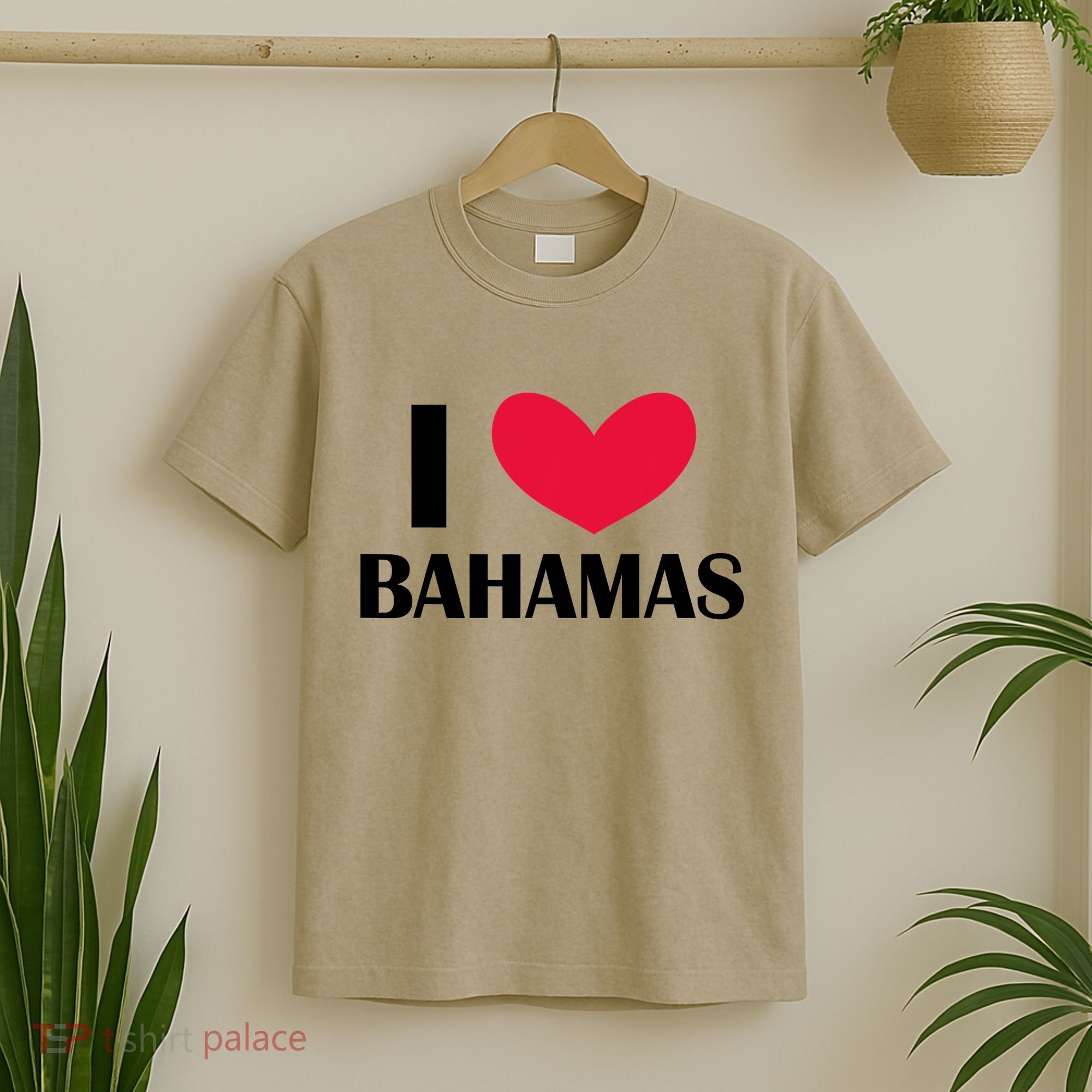 I Love Bahamas Funny Red Heart Love Bahamas T-Shirt