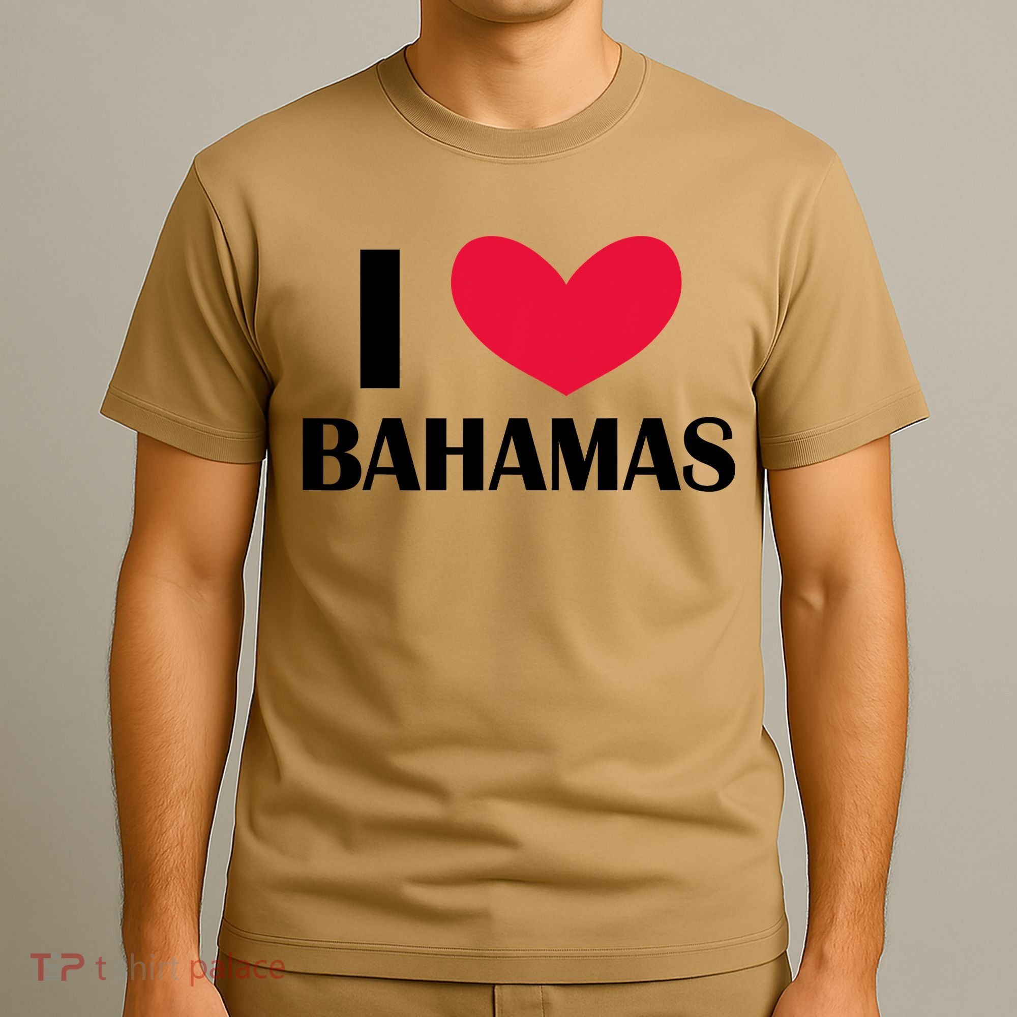 I Love Bahamas Funny Red Heart Love Bahamas T-Shirt
