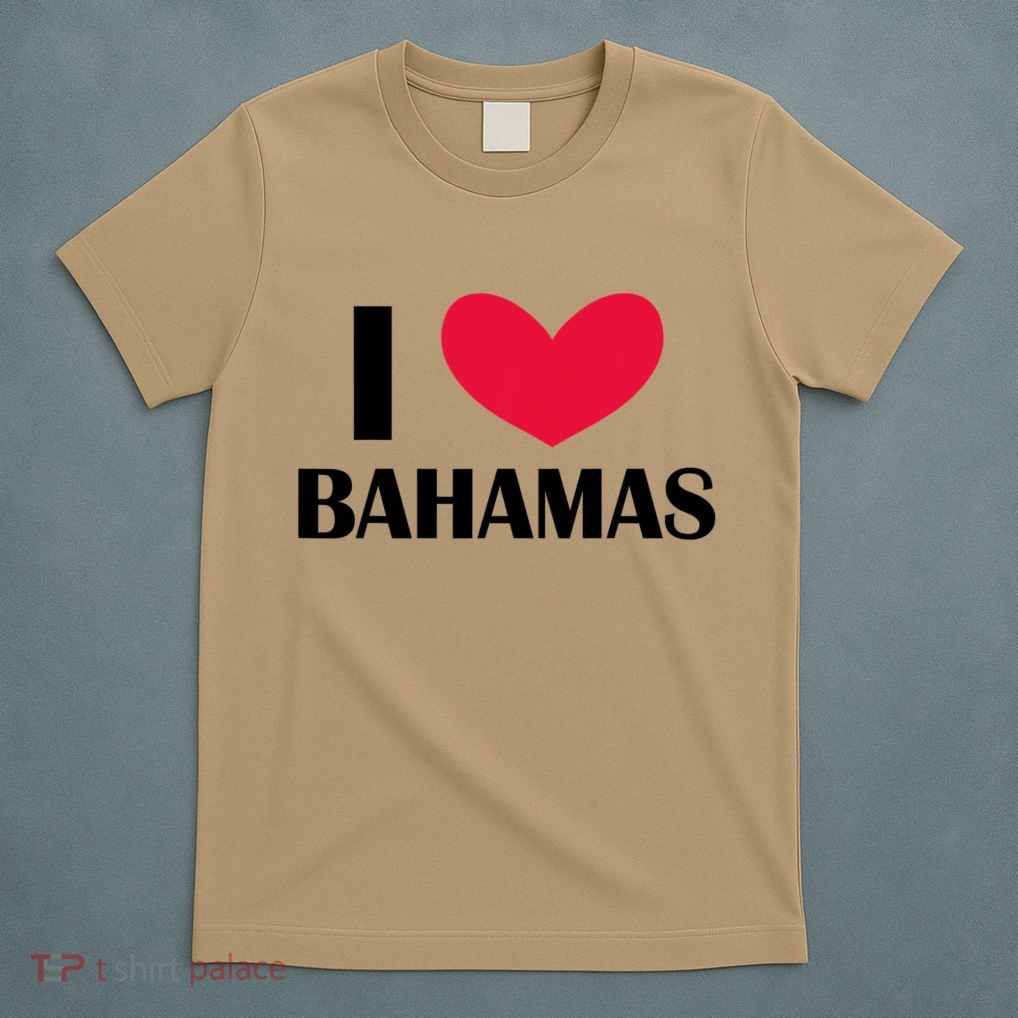 I Love Bahamas Funny Red Heart Love Bahamas T-Shirt