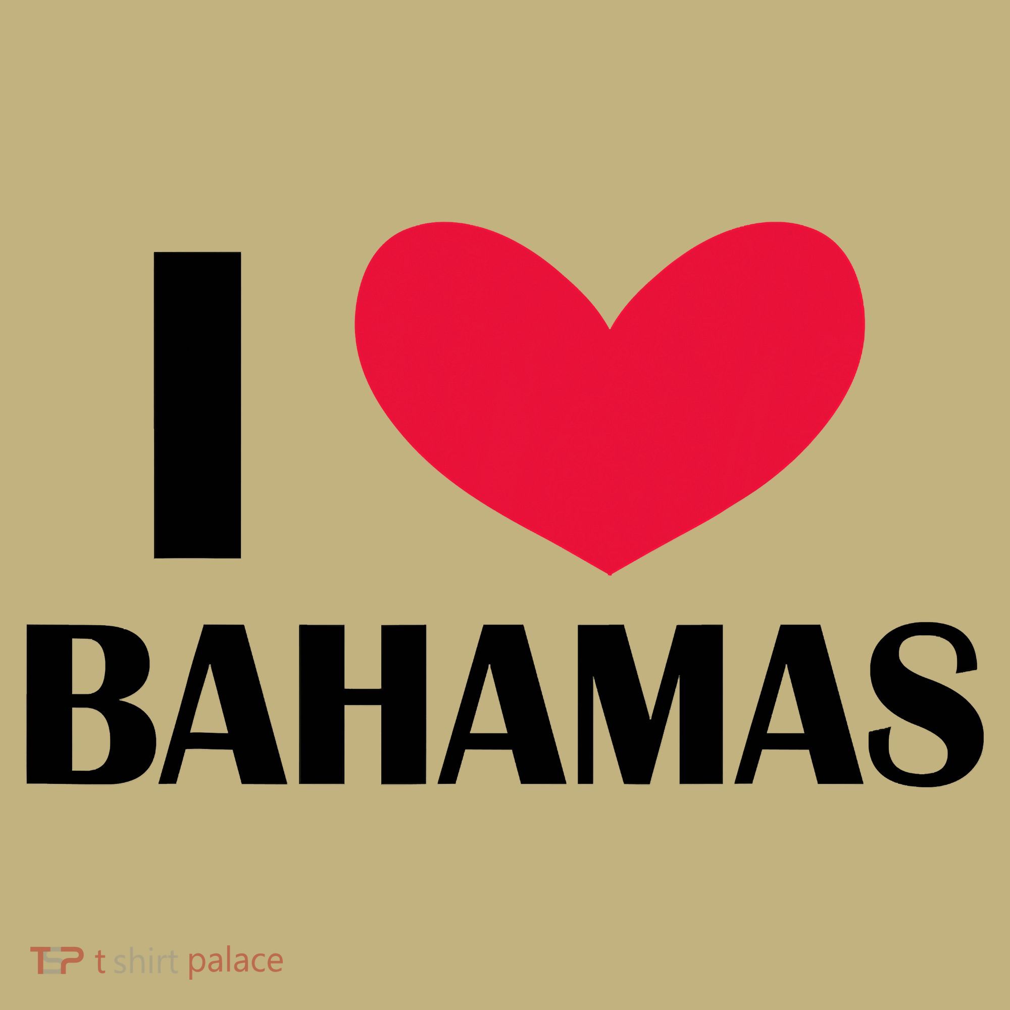 I Love Bahamas Funny Red Heart Love Bahamas T-Shirt