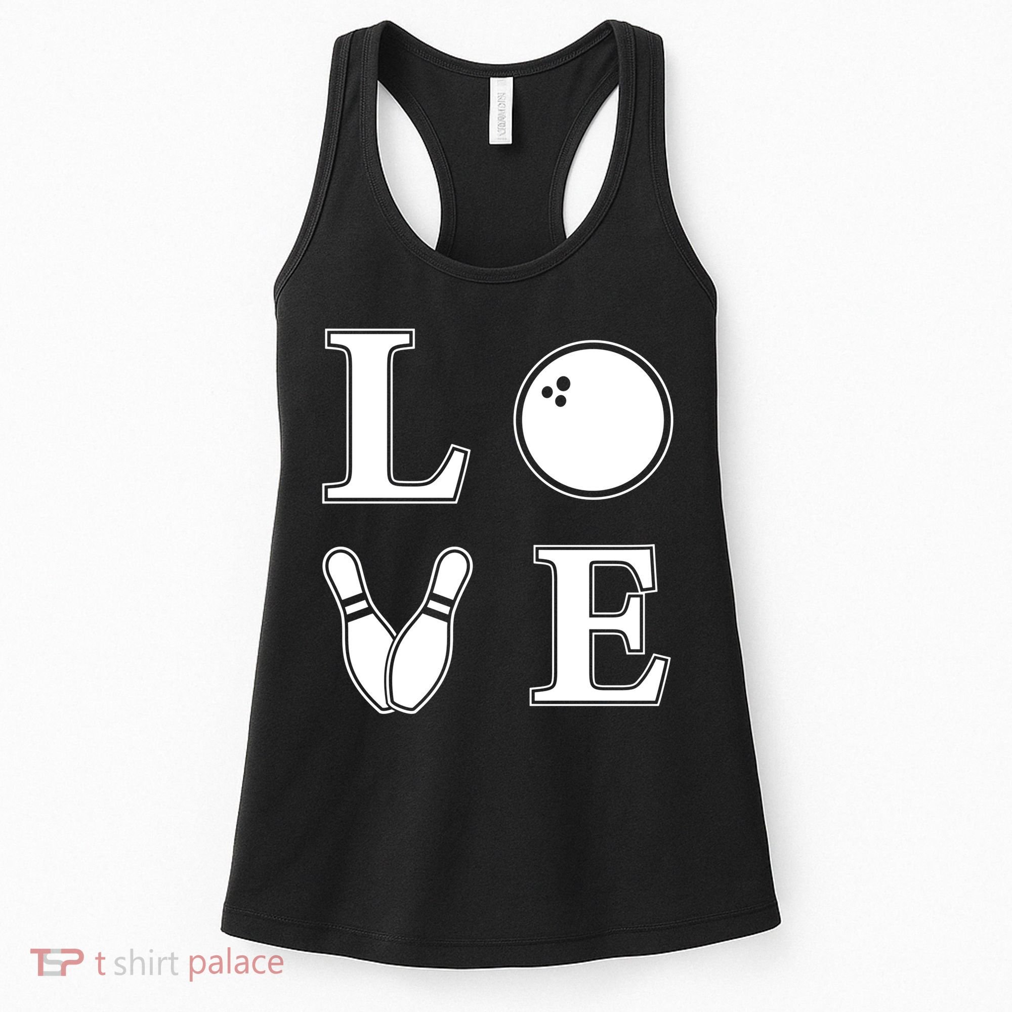 I Love Bowling Life Love To Bowl Bowling Lover Cool Gift Women's Tank Top