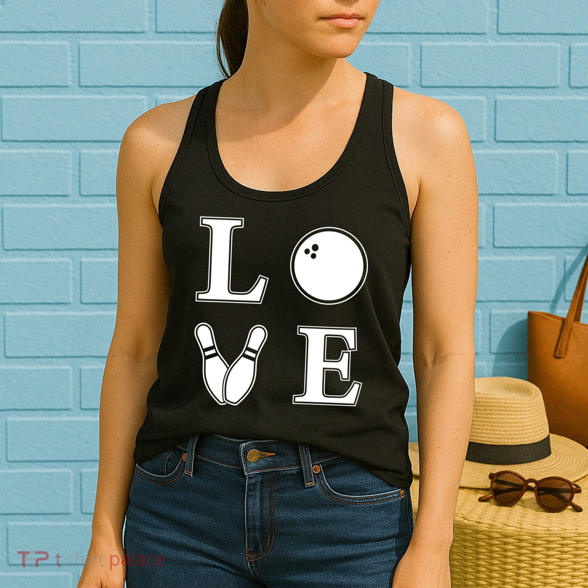 I Love Bowling Life Love To Bowl Bowling Lover Cool Gift Women's Tank Top