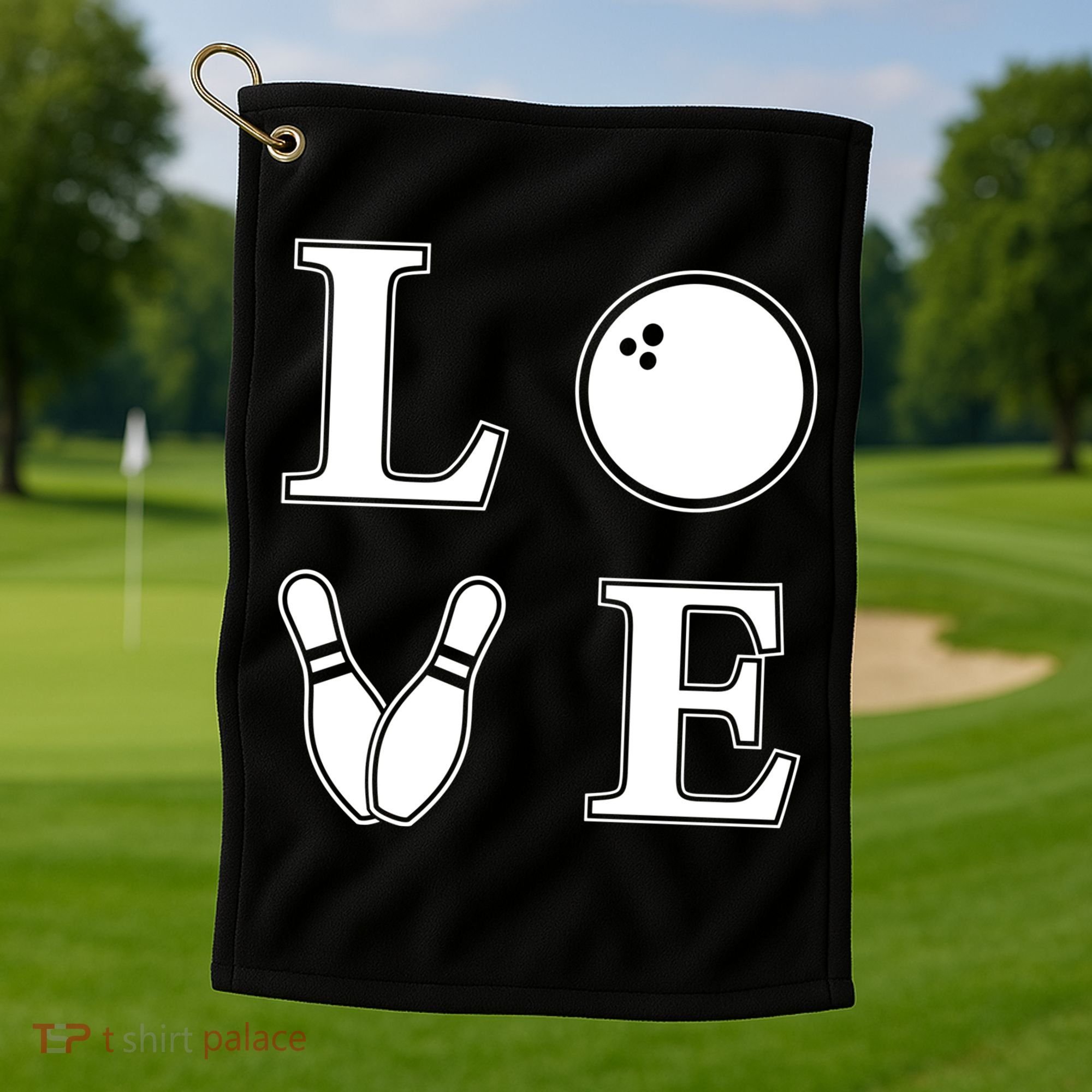 I Love Bowling Life Love To Bowl Bowling Lover Cool Gift Golf Towel