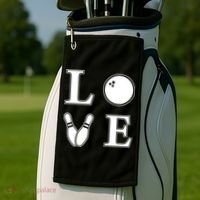 I Love Bowling Life Love To Bowl Bowling Lover Cool Gift Golf Towel thumb 2