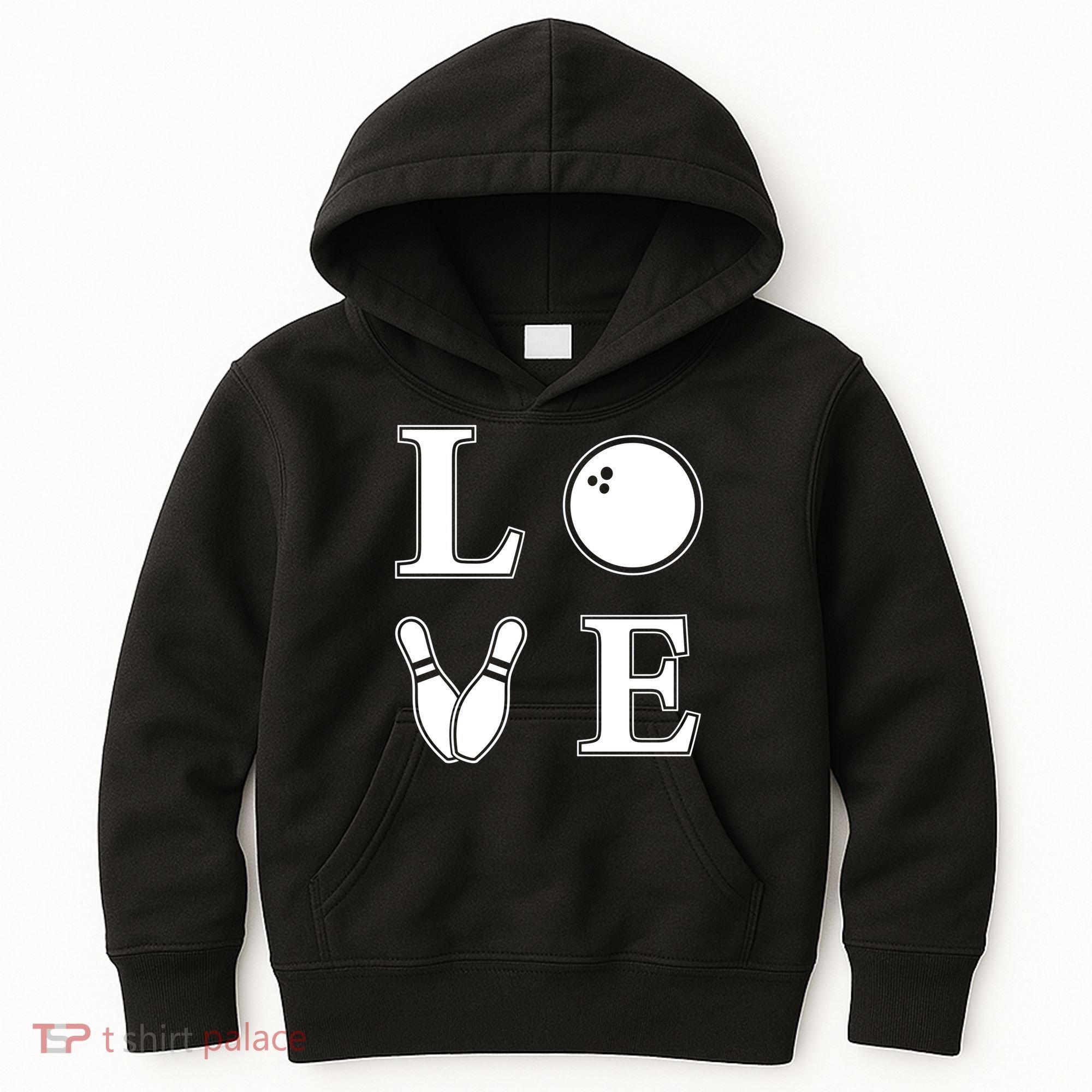 I Love Bowling Life Love To Bowl Bowling Lover Cool Gift Kids Hoodie