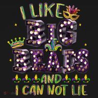 I Like Big Beads And I Can Not Lie Fat Tuesday For Mardi Gras Toddler Hoodie thumb 2