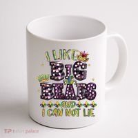 I Like Big Beads And I Can Not Lie Fat Tuesday For Mardi Gras Coffee Mug thumb 1
