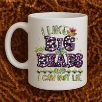 I Like Big Beads And I Can Not Lie Fat Tuesday For Mardi Gras Coffee Mug thumb 2