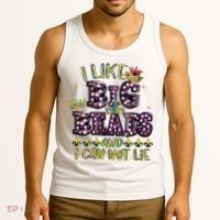 I Like Big Beads And I Can Not Lie Fat Tuesday For Mardi Gras Tank Top thumb 3