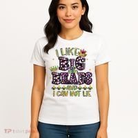 I Like Big Beads And I Can Not Lie Fat Tuesday For Mardi Gras Women's T-Shirt thumb 4