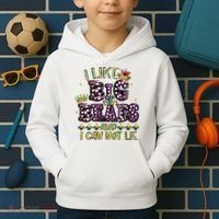 I Like Big Beads And I Can Not Lie Fat Tuesday For Mardi Gras Kids Hoodie thumb 2