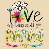 I Love Being Called Mamaw Sunflower Mothers Day Gift Tote Bag thumb 4