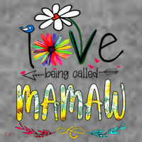 I Love Being Called Mamaw Sunflower Mothers Day Gift Toddler Hoodie thumb 2