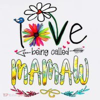 I Love Being Called Mamaw Sunflower Mothers Day Gift Sweatshirt thumb 3
