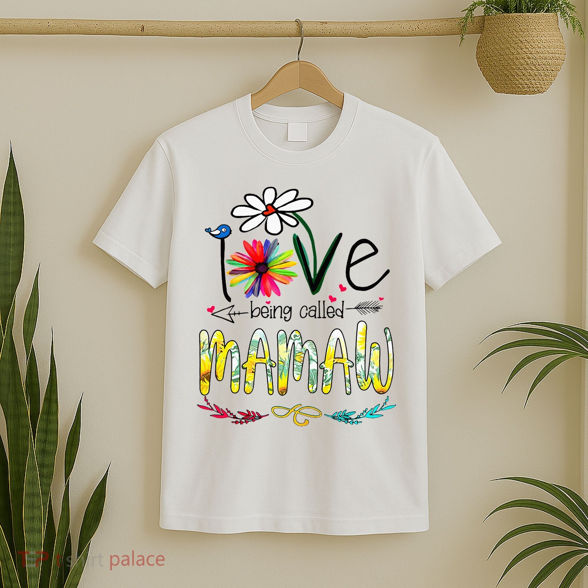 I Love Being Called Mamaw Sunflower Mothers Day Gift T-Shirt