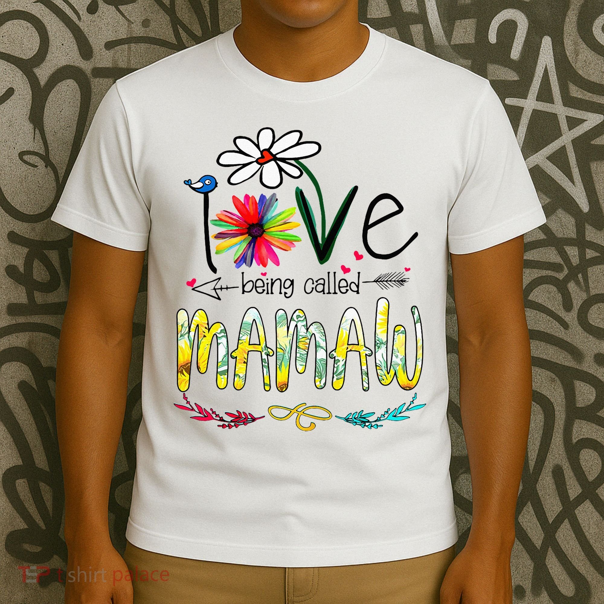 I Love Being Called Mamaw Sunflower Mothers Day Gift T-Shirt