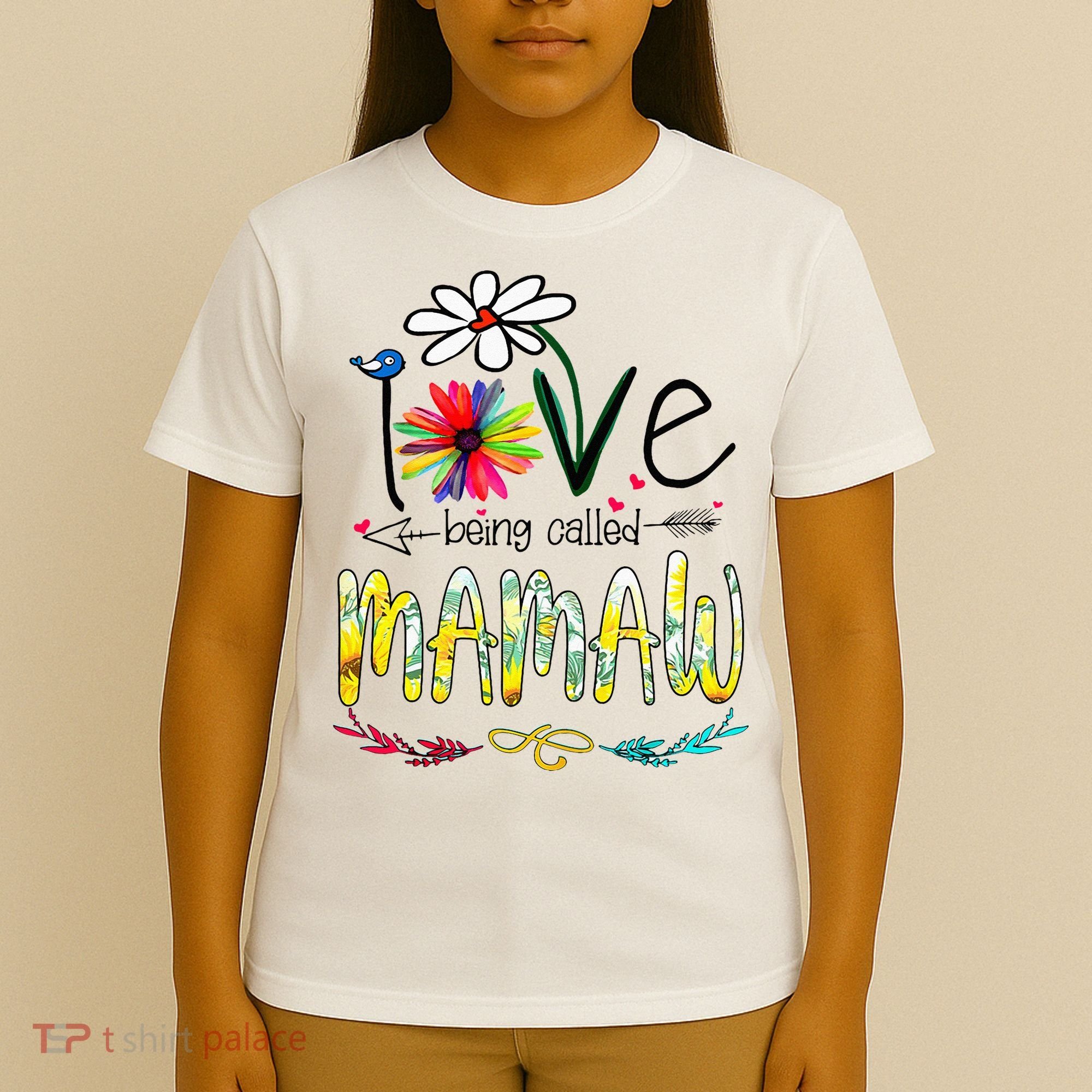 I Love Being Called Mamaw Sunflower Mothers Day Gift T-Shirt