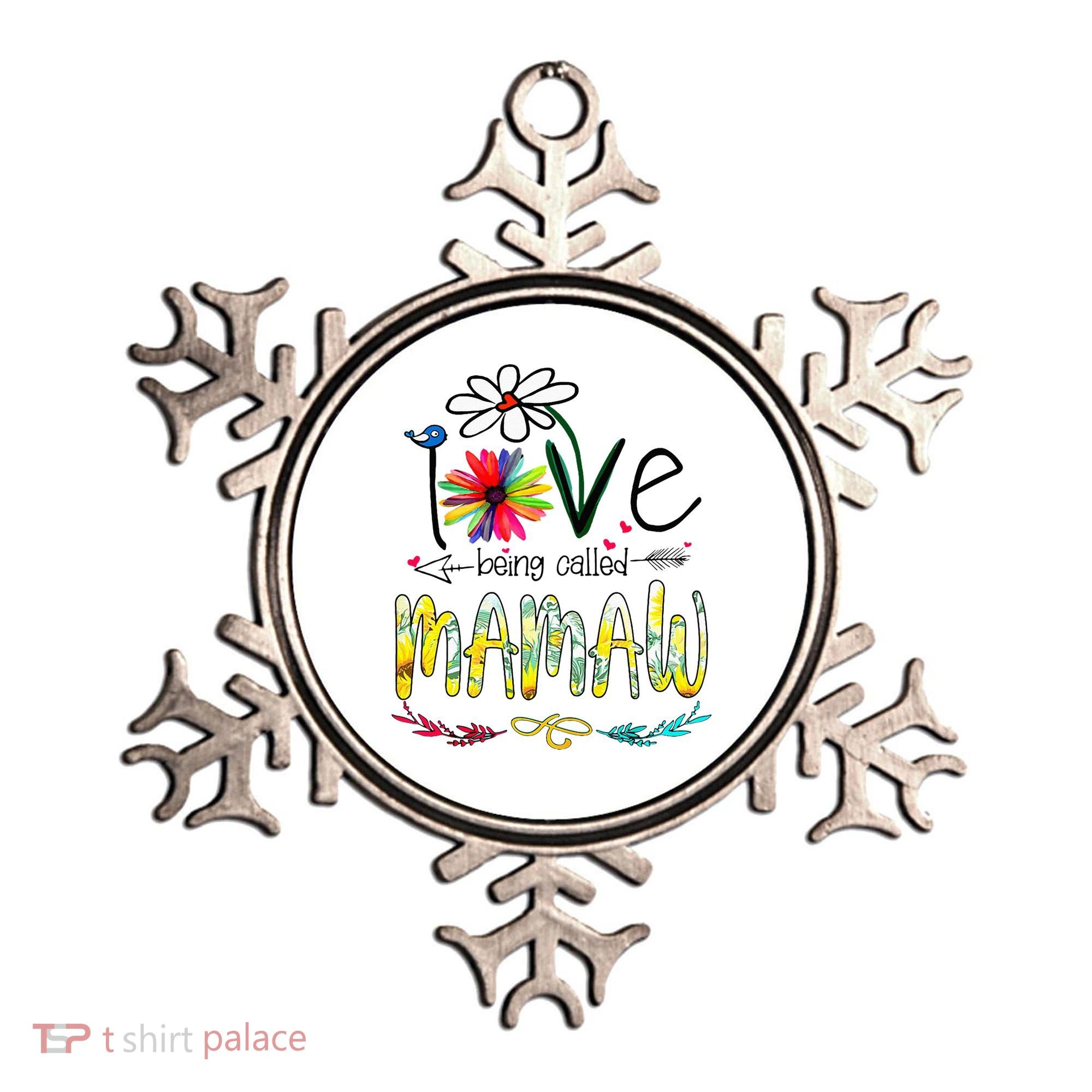 I Love Being Called Mamaw Sunflower Mothers Day Gift Ornament