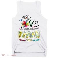 I Love Being Called Mamaw Sunflower Mothers Day Gift Tank Top thumb 0