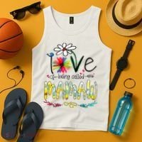 I Love Being Called Mamaw Sunflower Mothers Day Gift Tank Top thumb 4