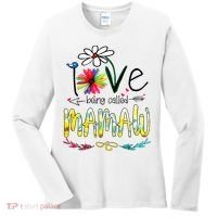 I Love Being Called Mamaw Sunflower Mothers Day Gift Women's Long Sleeve Shirt thumb 0