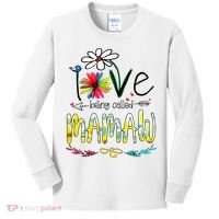 I Love Being Called Mamaw Sunflower Mothers Day Gift Kids Long Sleeve Shirt thumb 0