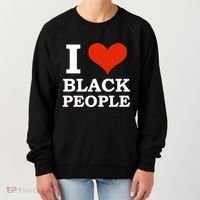 I Love Black People Black Is Beautiful Black Pride Melanin Funny Gift Women's Sweatshirt thumb 0