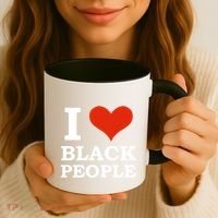 I Love Black People Black Is Beautiful Black Pride Melanin Funny Gift Coffee Mug thumb 3