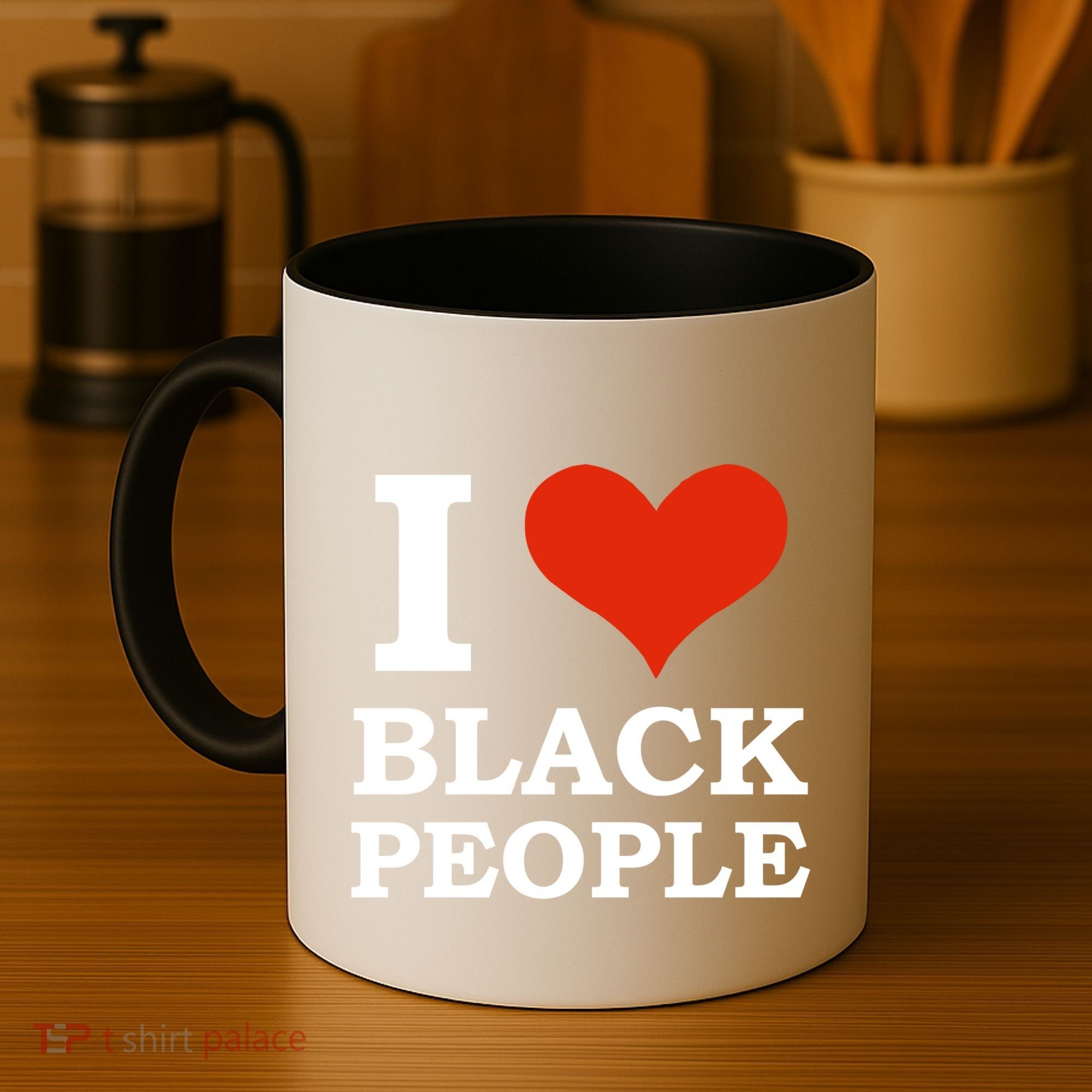 I Love Black People Black Is Beautiful Black Pride Melanin Funny Gift Coffee Mug