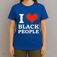 I Love Black People Black Is Beautiful Black Pride Melanin Funny Gift T-Shirt thumb 4