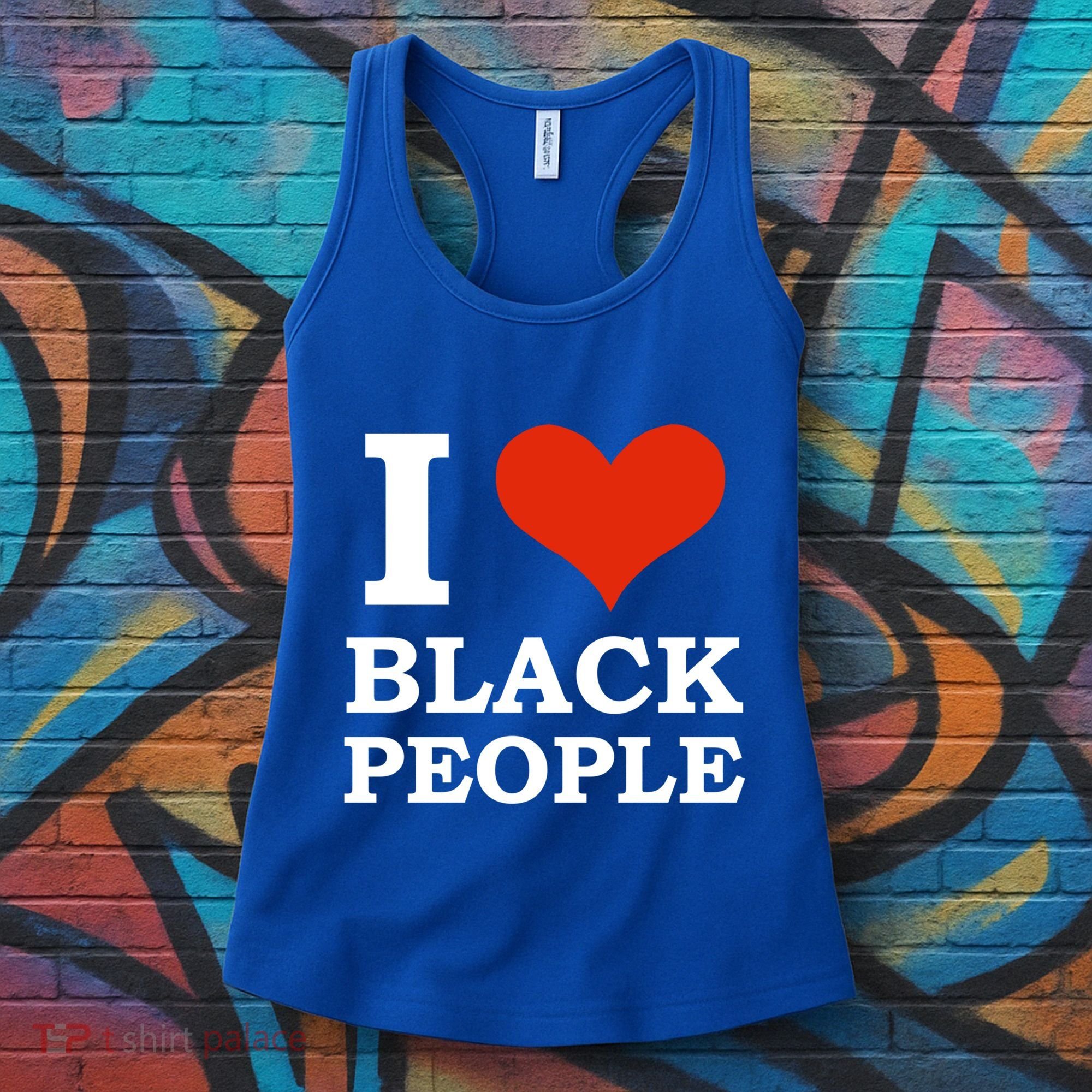 I Love Black People Black Is Beautiful Black Pride Melanin Funny Gift Women's Tank Top