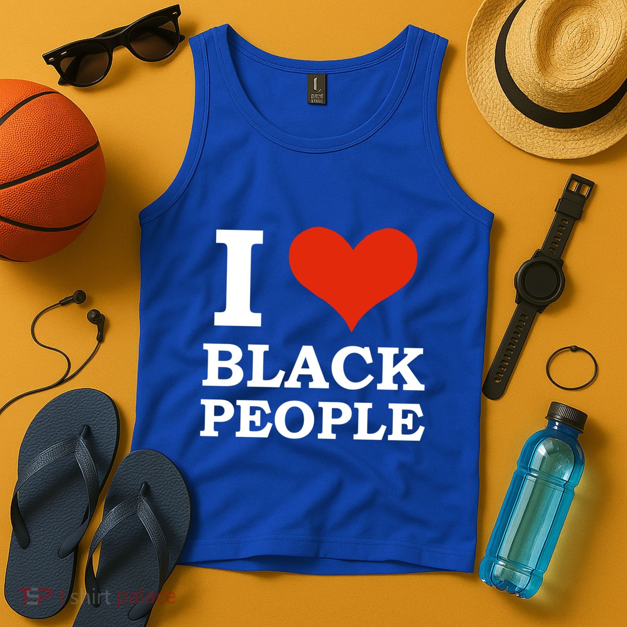 I Love Black People Black Is Beautiful Black Pride Melanin Funny Gift Tank Top