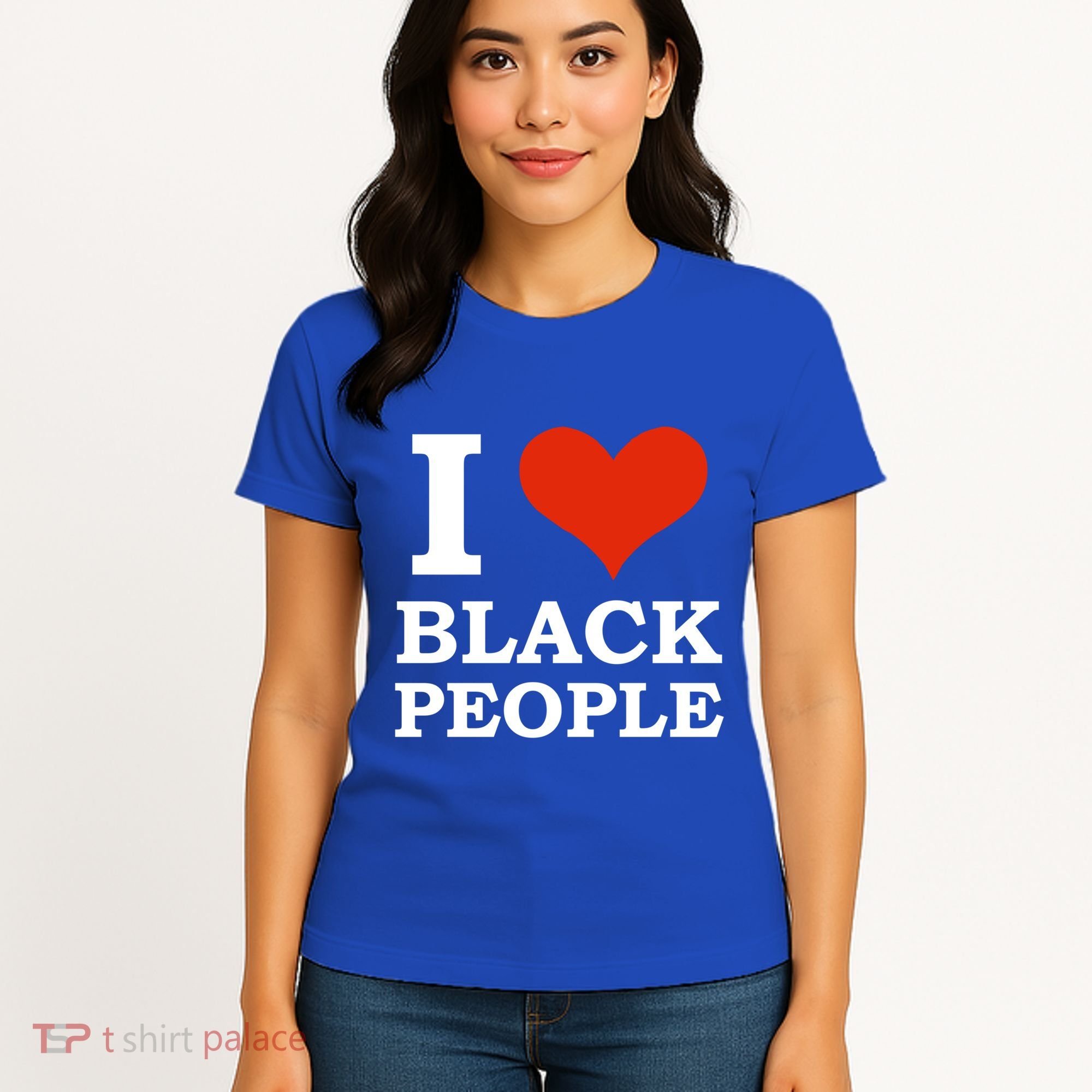 I Love Black People Black Is Beautiful Black Pride Melanin Funny Gift Women's T-Shirt